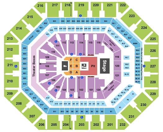 PHX Arena Nine Inch Nails Seating Chart